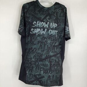 Boys Under Armour Alter‎ Ego Short sleeved Performance Heatgear Tee large